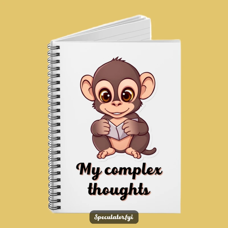 Funny Monkey Pattern Notebook: Clever Journal for Analytical Notes