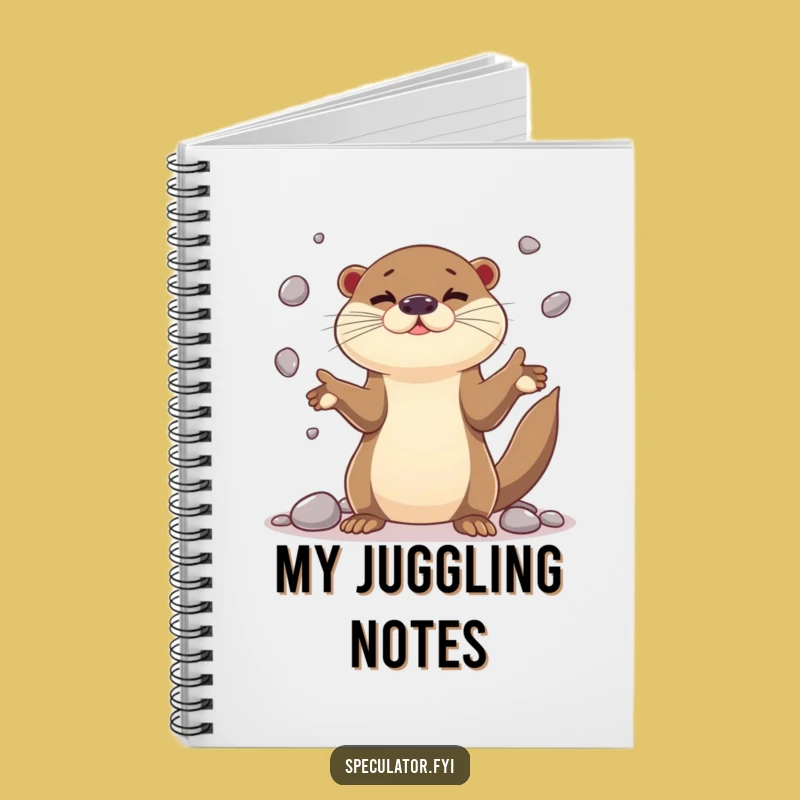 Funny Otter Juggling Notebook - Jot Down Ideas with Dexterity