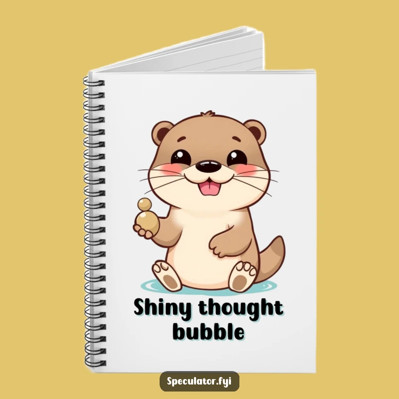 Funny Otter Pebble Toss Notebook: Lively Jotter, Perfect Funny Gift