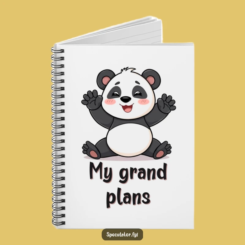 Funny Panda Notebook: Dramatic Pose for Notes, Perfect Gift