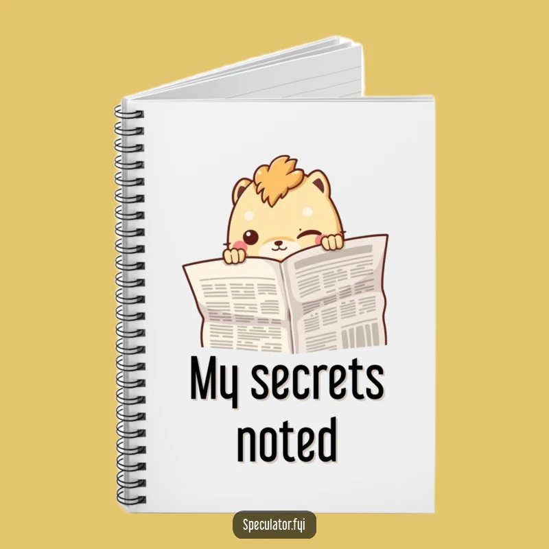 Funny Peeking Creature Notebook: Jot Down Secrets with a Smirk