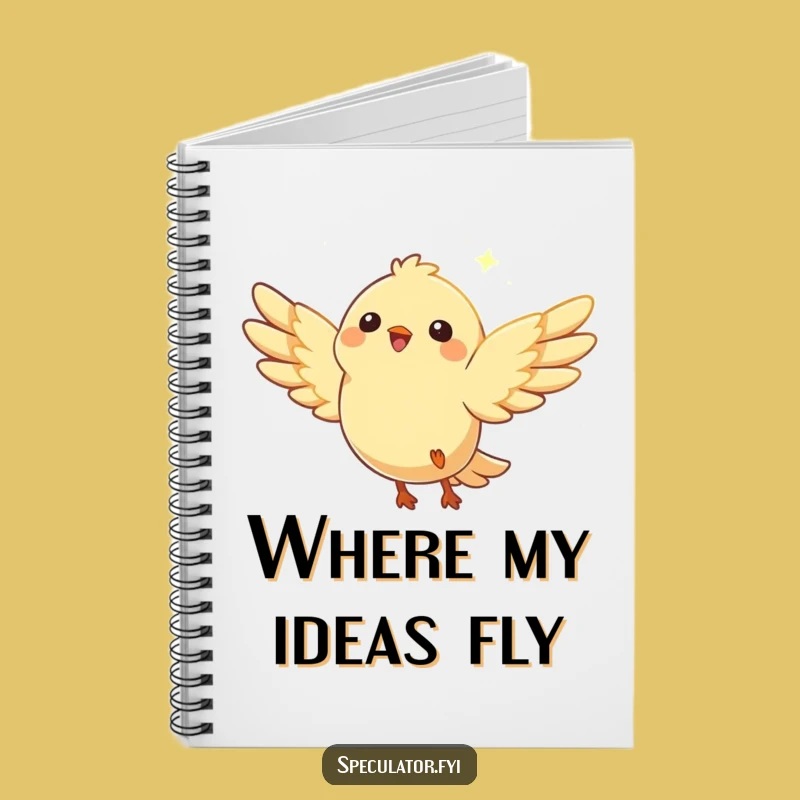 Funny Soaring Bird Notebook: Capture Ideas with this Happy Character