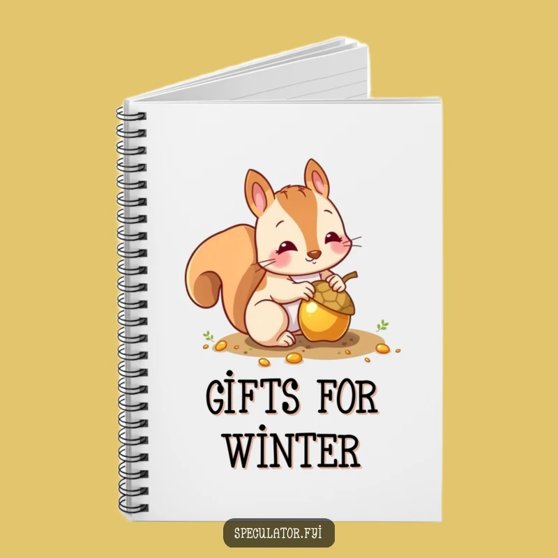 Funny Squirrel Gold Acorn Notebook: Jot Down Your Brilliant Ideas (and Hoards)!