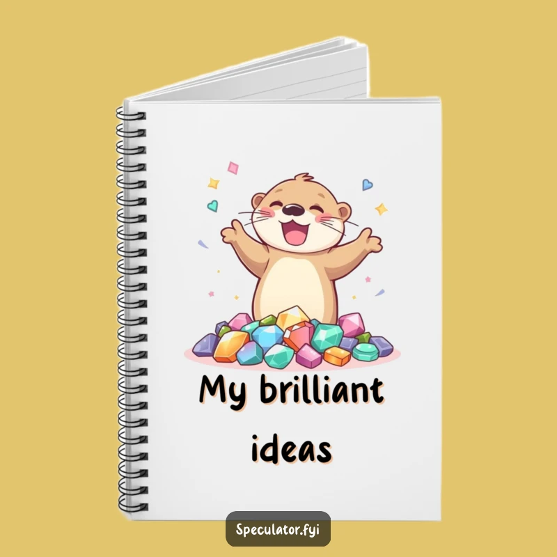 Funny Otter Gem Dance Notebook: Joyful Journal for Happy Thoughts