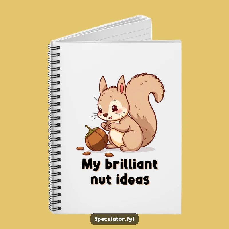 Funny Squirrel Notebook: Suspicious Thoughts Journal, Humorous Gift for Writers