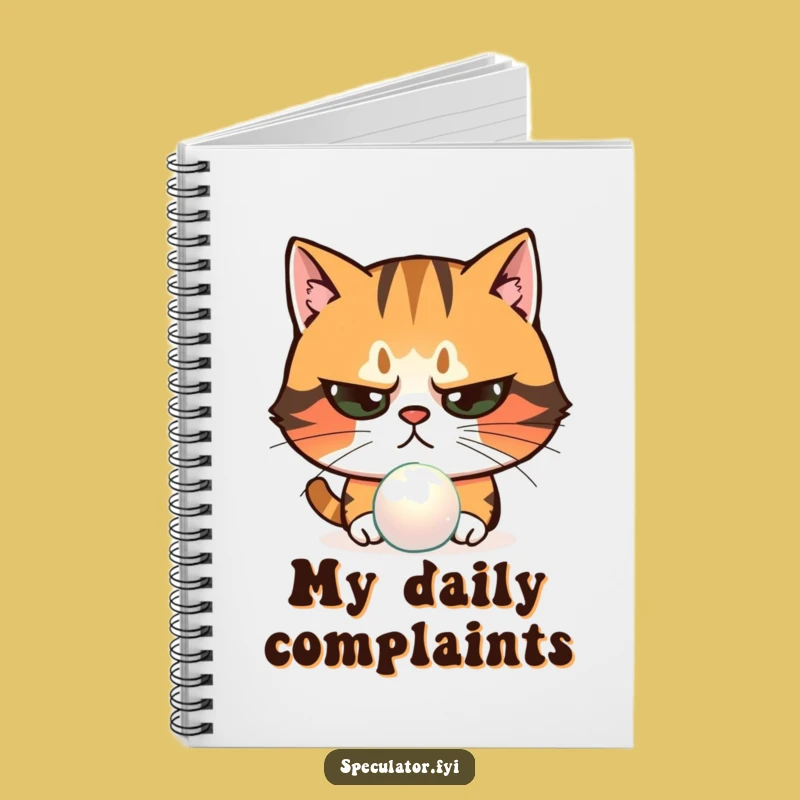 Funny Skeptical Cat Notebook: Journal for Discerning Minds Gift