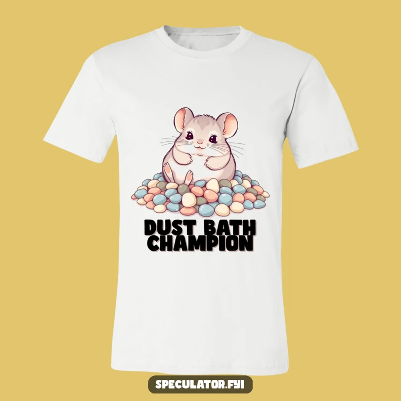 Funny Playful Chinchilla Pebble T-Shirt - Spread Happiness!