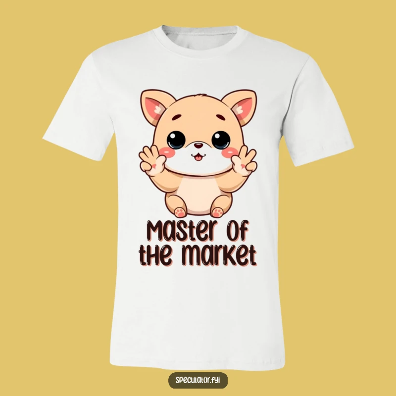Funny Kawaii Stock Trader T-Shirt - Buy Low Sell High Animal Tee for Gift