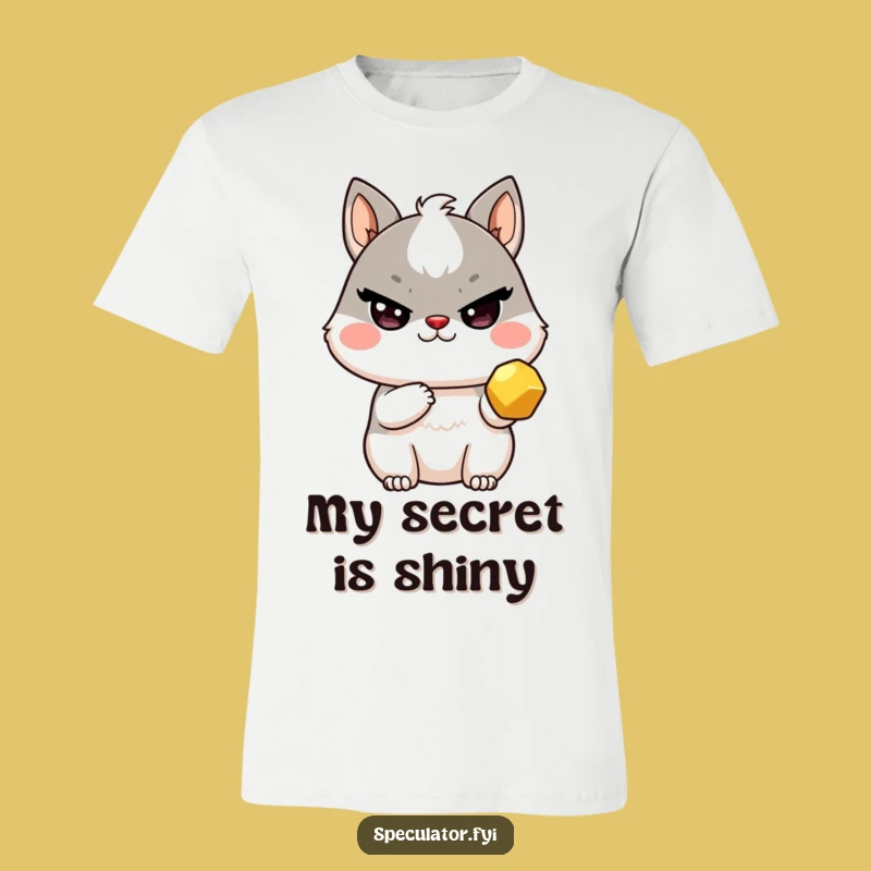 Funny Kawaii Treasure Hunter T-Shirt - Sly Wink Nugget Tee for Gift