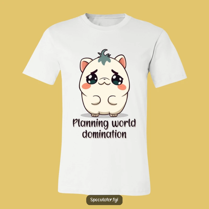 Funny Mischievous Kawaii Creature T-Shirt - Hilarious Gift for Schemers