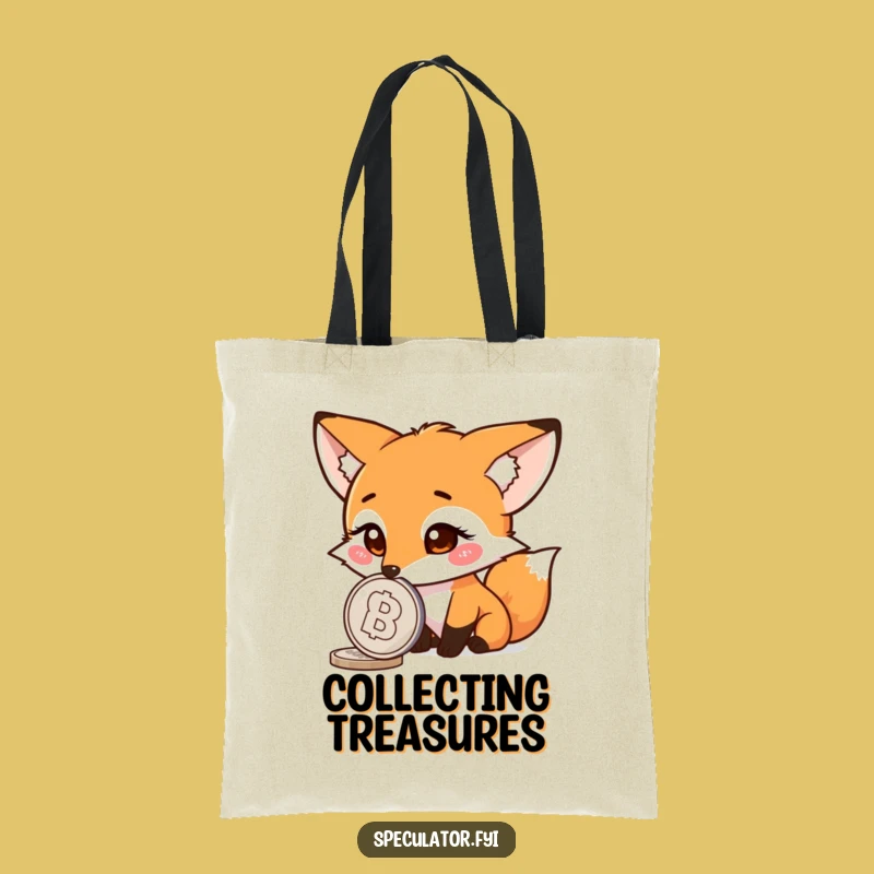 Funny Fox Coin Tote Bag: Carry Your Curiosity with Hilarious Style!