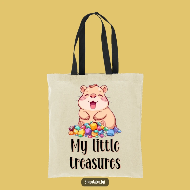 Funny Capybara Jewels Tote Bag: Carry Your Treasures With Joy!