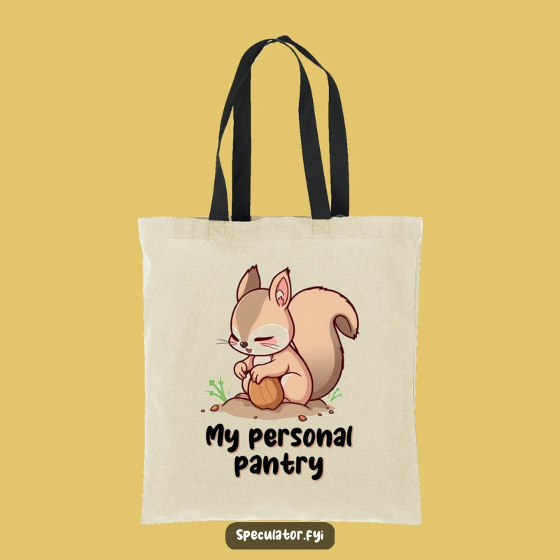 Funny Squirrel Nut Burying Tote Bag - Carry Your Essentials with Style
